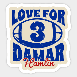 support Love for 3 Hamlin Sticker